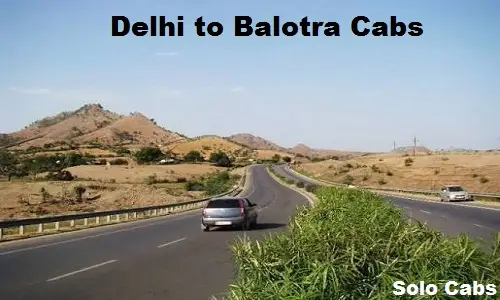 delhi to balotra cabs