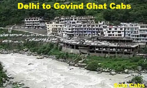delhi to govind ghat cabs