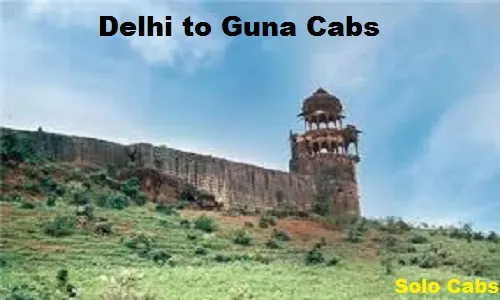 delhi to guna cabs