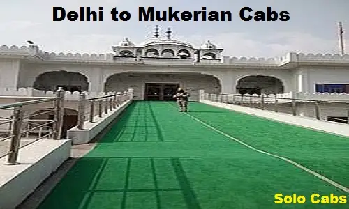 delhi to mukerian cabs