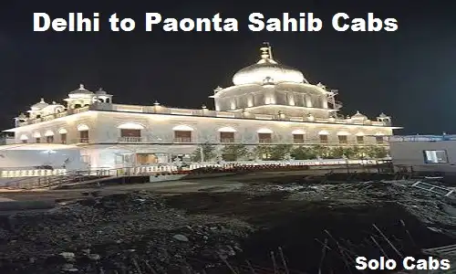 delhi to paonta sahib cabs