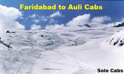 faridabad to auli cabs