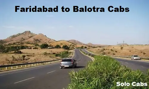 faridabad to balotra cabs