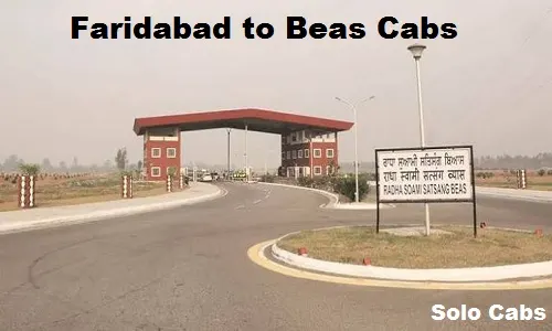 faridabad to beas cabs