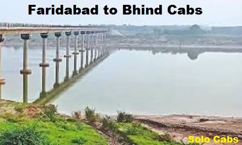 faridabad to bhind cabs