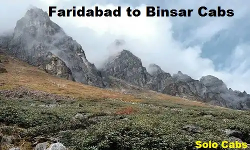 faridabad to binsar cabs