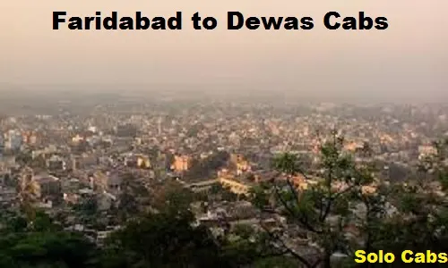 faridabad to dewas cabs