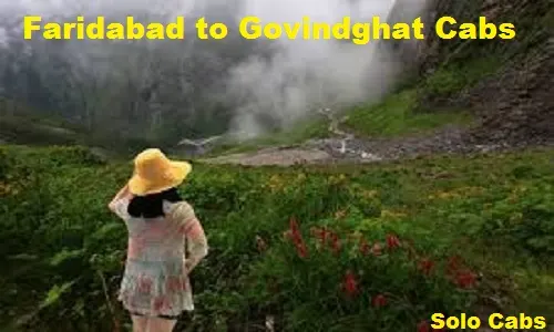 faridabad to govindghat cabs