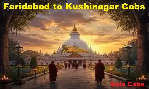 faridabad to kushinagar cabs