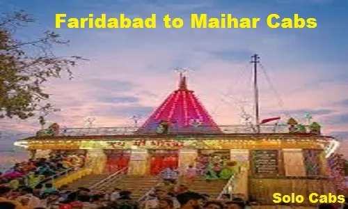 faridabad to maihar cabs
