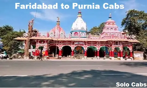 faridabad to purnia cabs