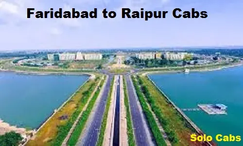 faridabad to raipur cabs