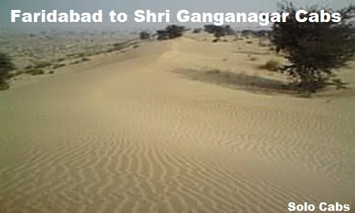 faridabad to shri ganganagar cabs