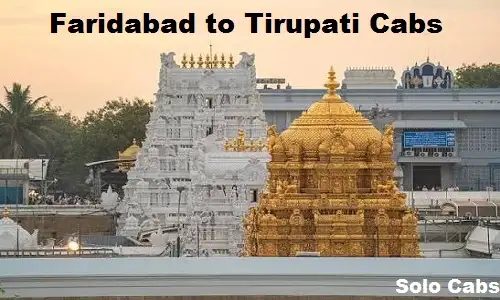 faridabad to tirupati cabs