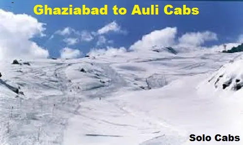 ghaziabad to auli cabs