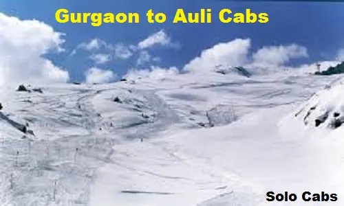 gurgaon to auli cabs