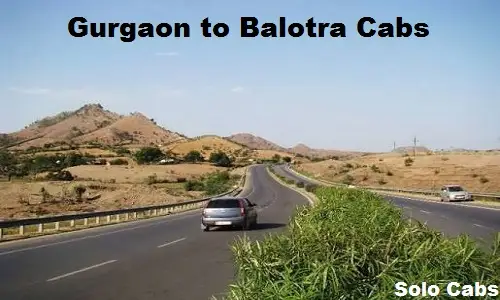 gurgaon to balotra cabs