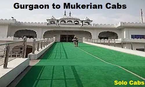 gurgaon to mukerian cabs