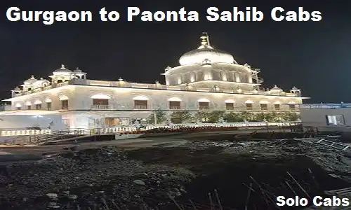 gurgaon to paonta sahib cabs