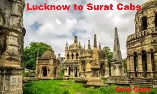 lucknow to surat cabs