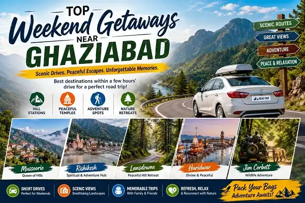 best road trip destinations near ghaziabad for weekend holidays
