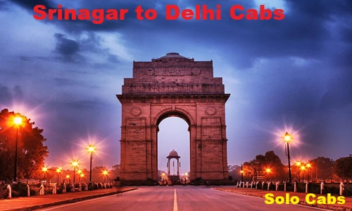 srinagar to delhi cabs